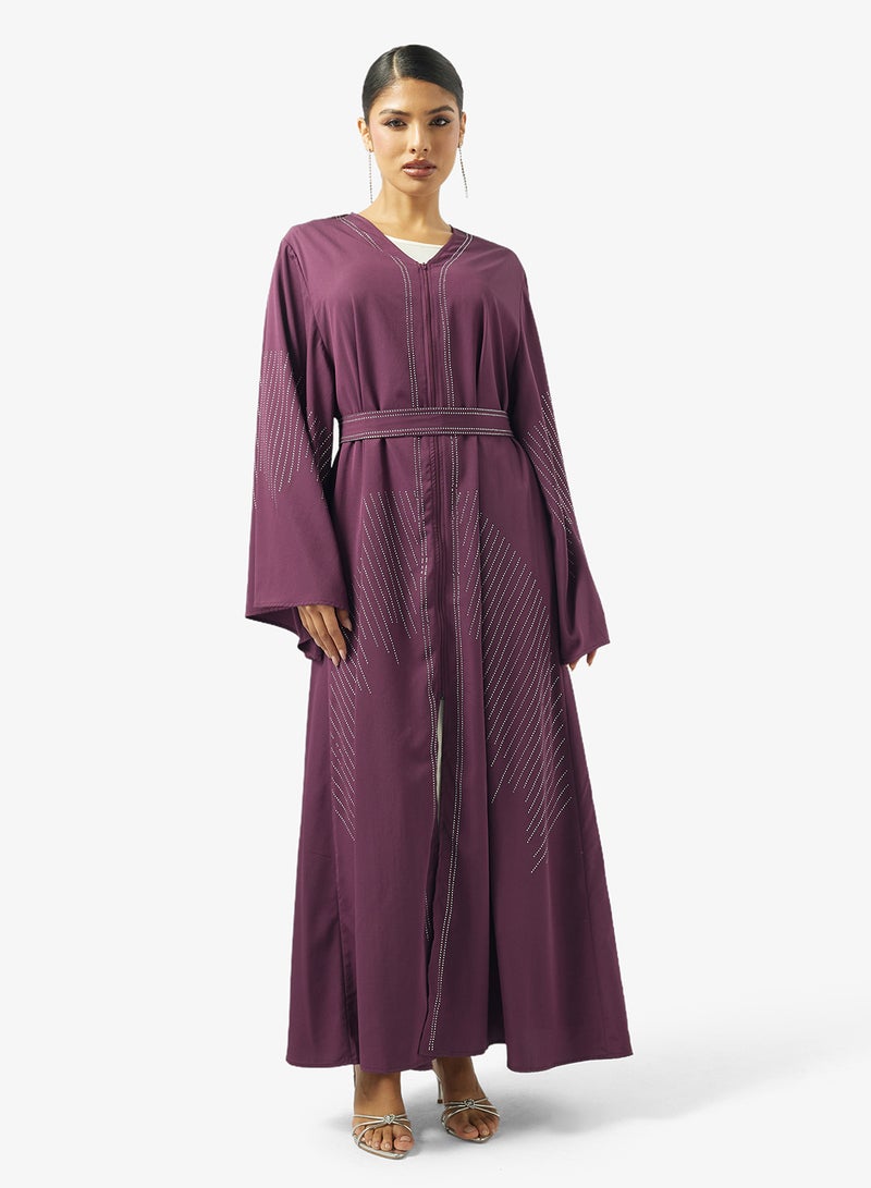 Khizana Embellished Abaya With Sheila - Image 5
